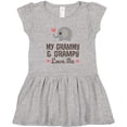 thumbnail image 3 of Inktastic My Grammy and Grampy Love Me Gift Girls Toddler Dress, 3 of 5