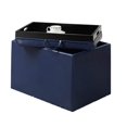 thumbnail image 3 of Convenience Concepts Designs4Comfort Pouf de Rangement d'Appoint - Bleu / 143523BE, 3 of 4