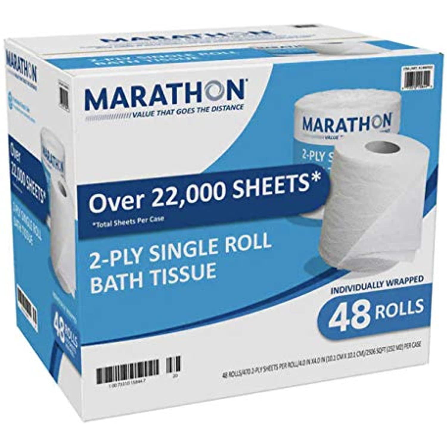 Marathon 2-Ply Bath Tissue 48 ct 470 Sheets