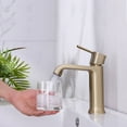 thumbnail image 5 of maxwellbathroomandki YASINU Single Handle Bathroom Vanity Sink Faucet w/ Pop up Drain Assembly Brushed Gold, 5 of 5