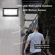 thumbnail image 2 of Lámpara de pared LED para exteriores de 18 W con sensor de movimiento, luz blanca fría de 6000 K, IP65, resistente al agua, moderna iluminación decorativa de aluminio para pasillos, caminos y jardines, 2 of 5