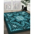 thumbnail image 2 of Ahgly Company Indoor Rectangle Patterned Dark Turquoise Green Area Rugs, 3' x 5', 2 of 6