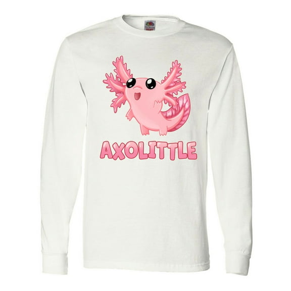 Inktastic Axolittle- Cute Baby Axolotl Long Sleeve T-Shirt