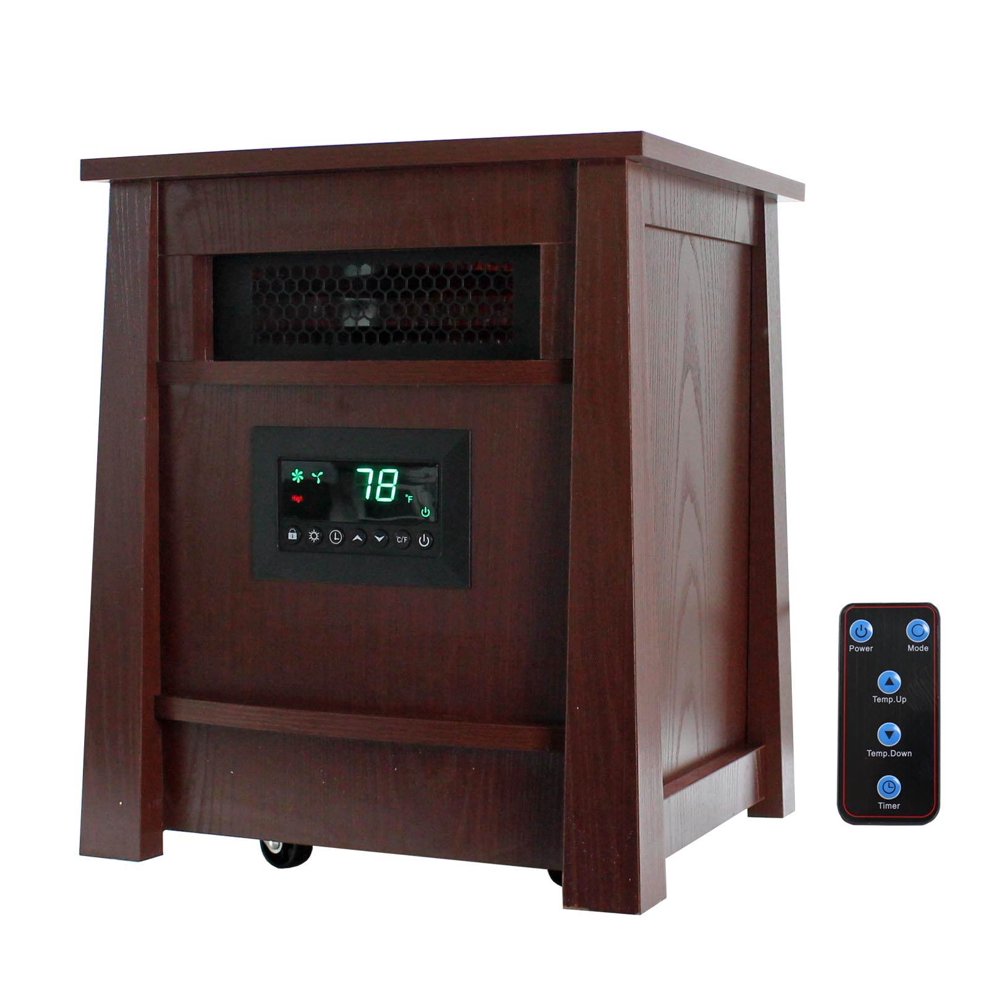 LifePro LifeSmart LS8WIQH XLarge Room Portable 8 Element Infrared Quartz Heater
