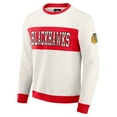 thumbnail image 2 of Men's Darius Rucker Collection by Fanatics  Cream Chicago Blackhawks Colorblock Pullover Sweatshirt, 2 of 6