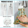 thumbnail image 6 of ZIATUBLE Hummingbird Sunflower Hanging Kitchen Towel Butterfly Wooden Dish Cloths Towel Easy to Clean Hand Towels for Bathroom with Loop Soft Kitchen Hand Towels Decor Accessories, 6 of 7