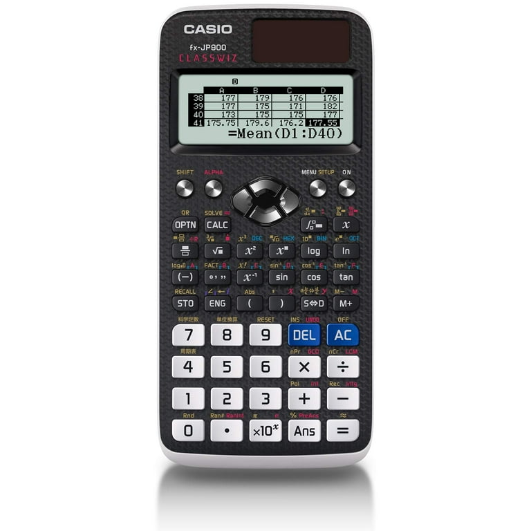 bestyrelse Spændende Peru Casio Scientific calculator High-definition, Japanese display More than 700  functions / functions fX-JP900-N - Walmart.com