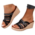 thumbnail image 3 of WILLBEST Sandalias De Plataforma Zapatos De Playa Zapatillas De Mujer Sandalias Planas De Una Sola Pieza Para Vacaciones En La Playa 1021, 3 of 8