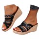 thumbnail image 3 of WILLBEST Sandalias De Plataforma Zapatos De Playa Zapatillas De Mujer Sandalias Planas De Una Sola Pieza Para Vacaciones En La Playa 1022, 3 of 8