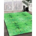 thumbnail image 3 of Ahgly Company Machine Washable Indoor Rectangle Transitional Neon Green Area Rugs, 4' x 6', 3 of 7