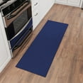 thumbnail image 2 of Ottomanson Solid Bathroom Runner Rug 20" x 59" - Non Slip Low Pile Carpet, Navy, 2 of 13