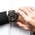 thumbnail image 3 of Reloj de cuarzo para hombre, Relojes para hombre, Relojes para hombre, Calendario deportivo, Cronógrafo de cuero, Reloj de cuarzo, Reloj de cuarzo, 3 of 5