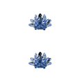 thumbnail image 2 of Billuyoard Decoración de loto de cristal, decoración en forma de flor brillante, diseño de escena interior, decoraciones artesanales de piedra, Azul 2piezas, 2 of 6
