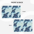 thumbnail image 4 of Placemats Set of 4 / 6, Stingray fish cool blue Placemats for Dining Table Indoor/Outdoors Heat Resistant Washable Placemats 18" x 12", 4 of 8