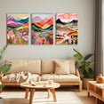 thumbnail image 2 of 3Pcs d Boho Colourful Mountain Canvas Wall Art Watercolor Cactus Wild Flower Wall Decor Abstract Nature Dopamine Poster Picture Prints Living Room Bedroom Office Ready to Hang16X24inch, 2 of 7
