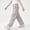 Gray, variant on Girls Solid Cargo Pants Casual Baggy Wide Leg Elastic Waist Casual Jogger Trousers with Pockets Black 12-13Years