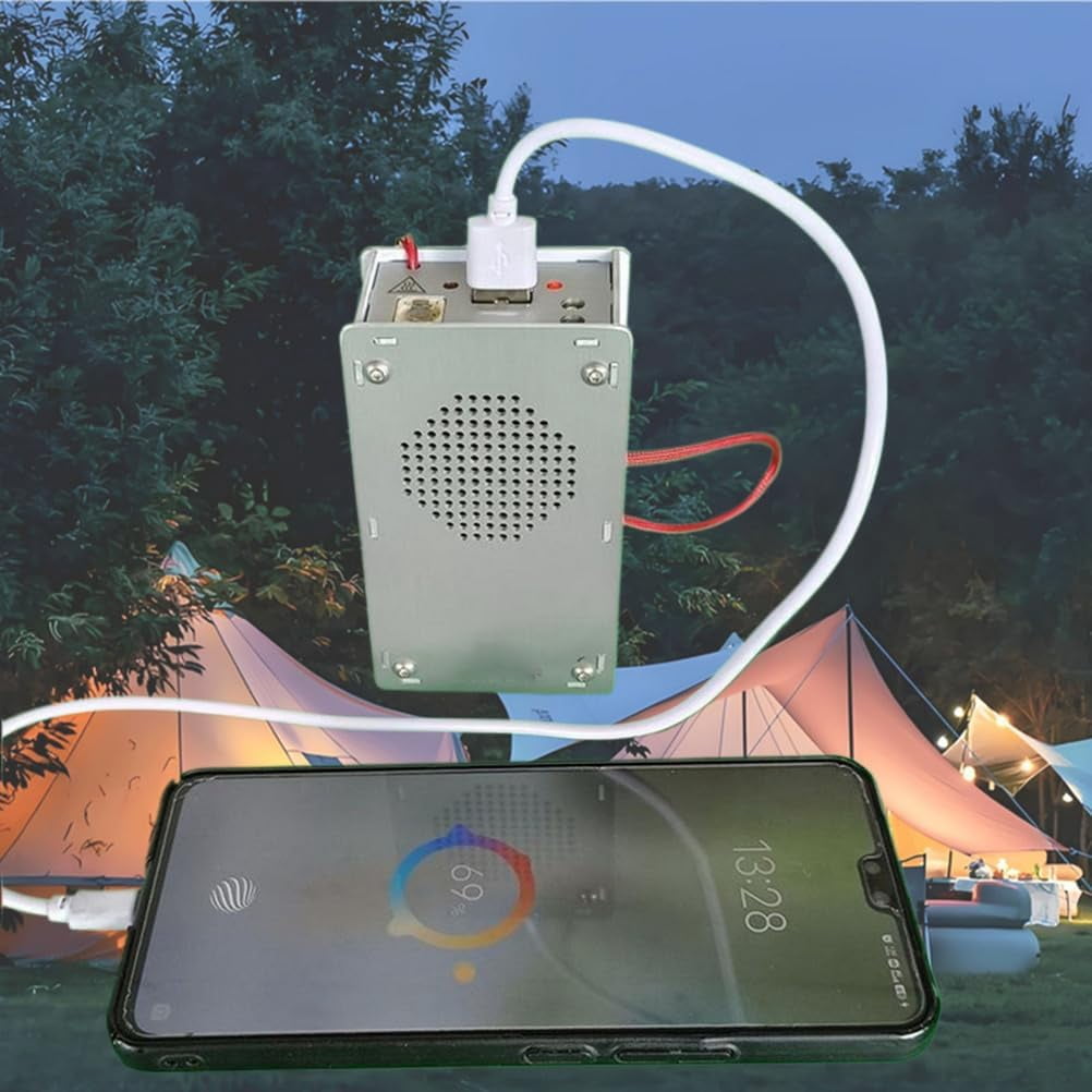 Hand Powered Dynamo Charger Emergency Station–Hand-Crank Flashlight, Lighter & Radio with LED Torch, Portable Multi-Function Dynamo Light for Camping, Hiking, and Emergency Preparedness