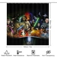 thumbnail image 2 of 4 Piece Shower Curtain Set with Rugs Darth Vader Shower Curtain Bathroom Sets Decor Waterproof, 2 of 8