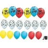 Paw Patrol Party Balloons, 18 pc Bundle plus Ribbon