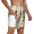 thumbnail image 3 of Picia African Women pattern Mens Swim Trunks with Compression Liner Stretch Beach Shorts Quick Dry with Zipper Pockets No-Chafing Board Shorts-XX-Large, 3 of 9