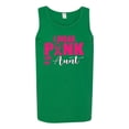 thumbnail image 2 of I Wear Pink for My Aunt Survivor Awareness Mens Graphic Tank Top, Kelly, 2XL, 2 of 3