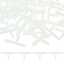 Uxcell 1/16" (1.5mm) T Type Tile Spacers, 500 Pcs Suit 1.5 mm Plastic Floor Wall Hexagonal Tile Spacers for Floor Wall Spacing Paving Tiling Installation Leveling Laying Tools, White