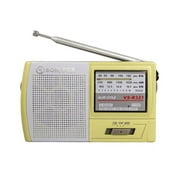 Sonivox Vs-R321 Cream Color Mobile Type Analog Fm Radio Vintage Nostalgic Radio