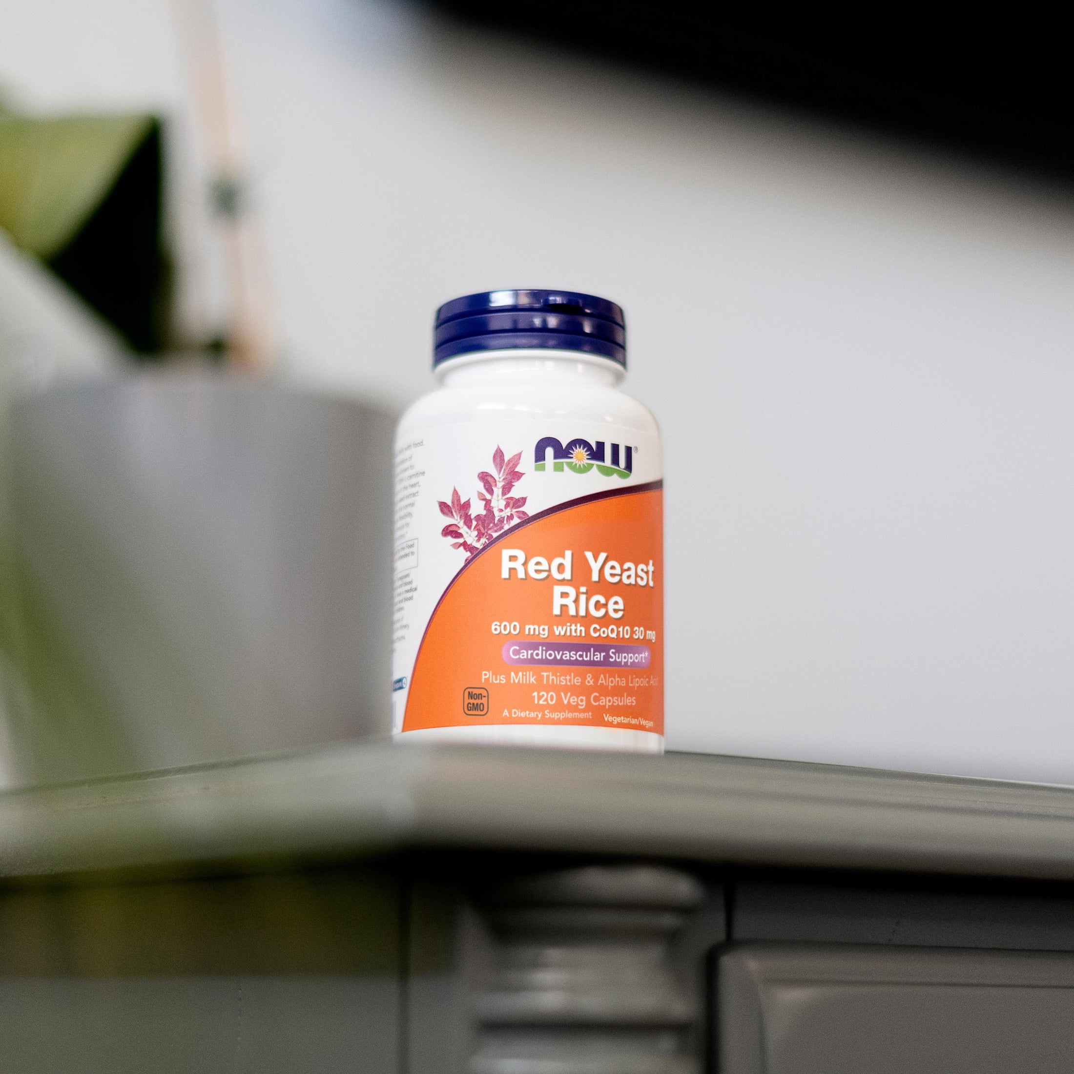 NOW Supplements, Red Yeast Rice with CoQ10, plus Milk Thistle & Alpha Lipoic Acid, 120 Veg Capsules