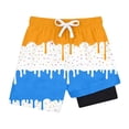 thumbnail image 3 of Shachafan Boys Summer Casual Shorts High Waist Comfortable Loose Fit Printed Elastic Waistband Playwear Shorts For Kids Toddler Extra Long Athletic Shorts, 3 of 3