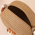 thumbnail image 7 of Jiibva Straw Shoulder Bags Beach Bag Coin Purse Round Woven Crossbody Bag Handwoven Rattan Purses for Women Summer Beach Woven Crossbody Straw Purses, 7 of 7