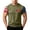Army Green, variant on LWavelet USA 4th of July T-Shirt for Men American Flag Short Sleeve Patriotic Independence Day Tee Top