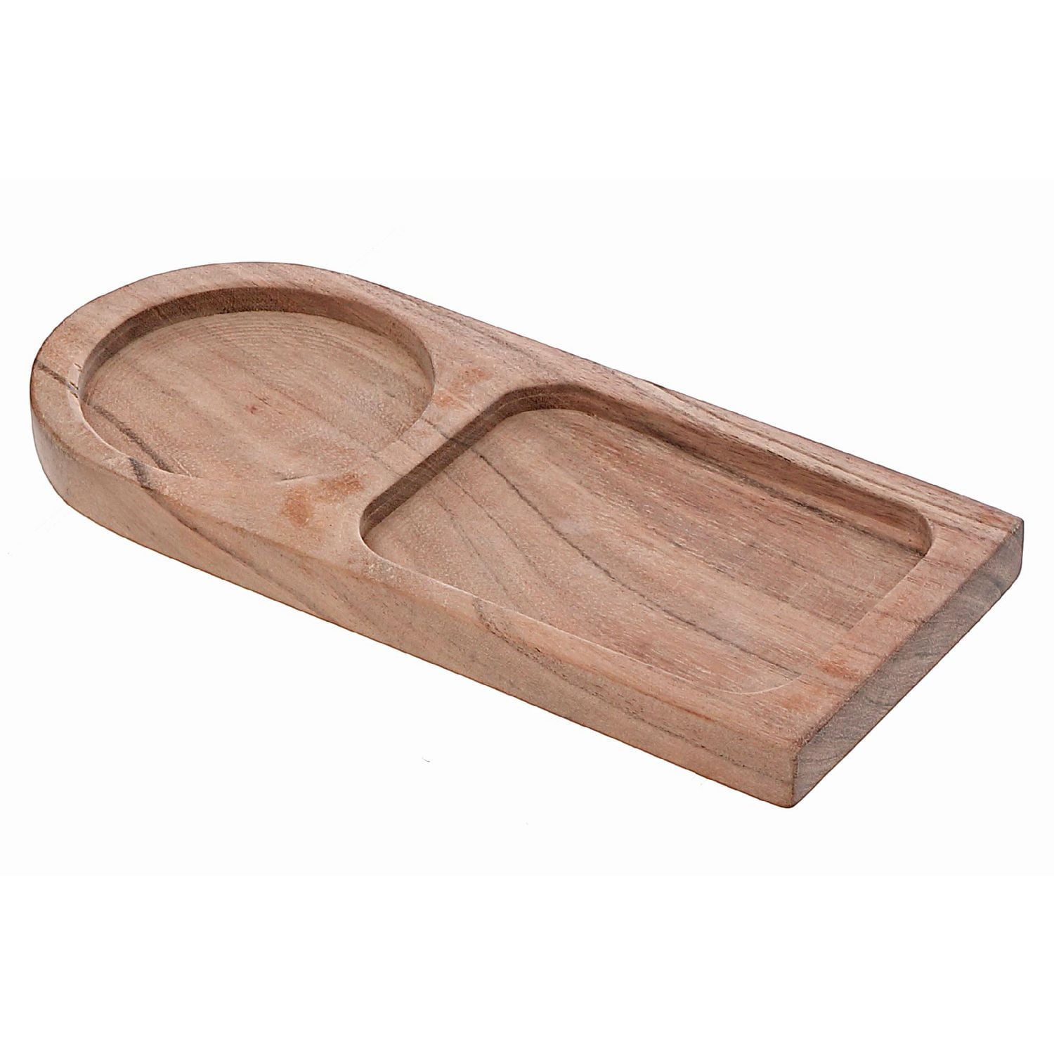 IH Casa Decor Acacia Wood 2 Section Serving Tray