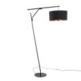 thumbnail image 3 of Daniella-Salon Floor Lamp for Bedroom, Floor Lamps for Living Room, Standing Lamps for Living Room, Modern Floor Lamp (Black w/ Copper Accent), 3 of 5