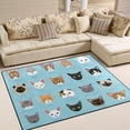 thumbnail image 2 of SKYSONIC Lightweight Soft Area Rugs Cute Animals Floor Mat for Kids Playing Room Hardwood Floor Living Room 63x48 inch Nursery Rugs, 2 of 6