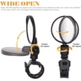thumbnail image 3 of HSHDLDF Bicycle Rearview Mirrors A Pair of Bicycle Cycling Rear View Mirrors Adjustable Rotatable Handlebar Mounted Plastic Convex Mirror for Mountain Road Bike, 3 of 7
