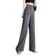 thumbnail image 2 of Pantalones de traje para mujer, estilo coreano, holgados, de cintura alta, con pierna ancha, adelgazantes, rectos, informales, de verano, 2 of 6
