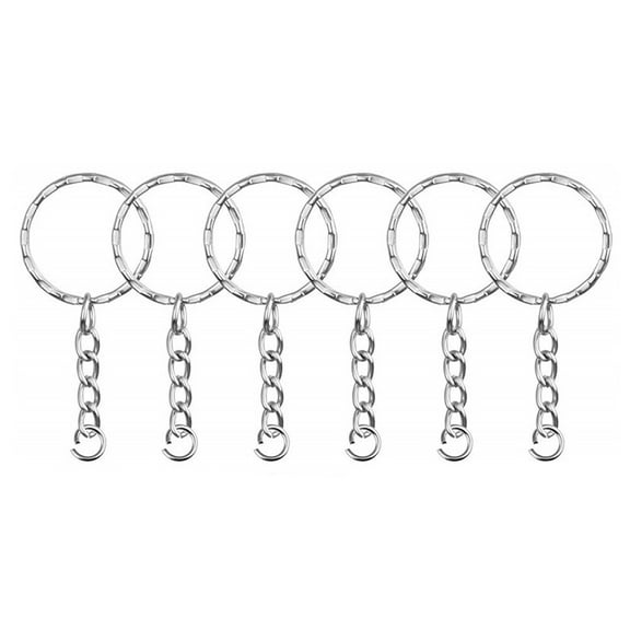 HOOWIFFY Chain Split Metal Key Rings Keychain Split Key Ring Design Metal 50 Pcs Daily Use