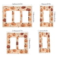 thumbnail image 2 of Yayeee Rocker Switch Wall Plate 1-Gang 4.6"x2.9" Home Decorative Outlet Cover, Colorful Halloween Pumpkin Pattern, 2 of 6