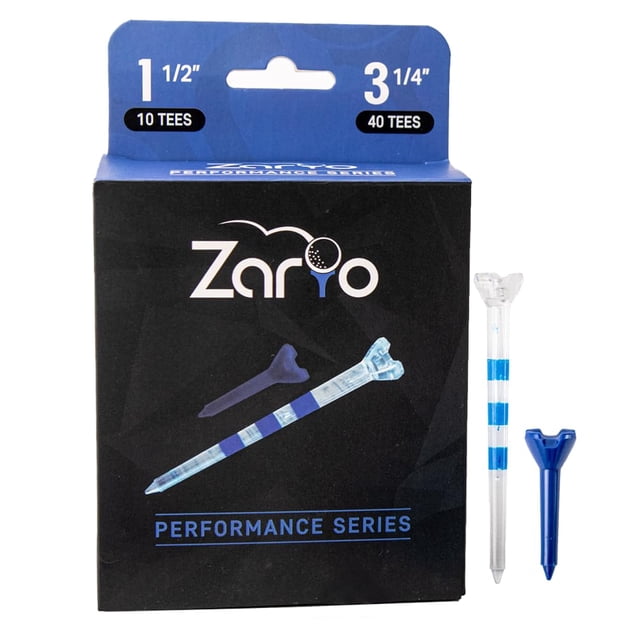 Camisetas de golf Zario Performance Series, 8,3 cm y 3,8 cm, plástico, 50 quilates
