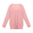 thumbnail image 5 of BVOFAR Womens Trendy Knit Sweater Oversized Loose Chunky Pullovers Casual Long Sleeve V Neck Sweaters Solid Color Daily Going out Tops, 5 of 7