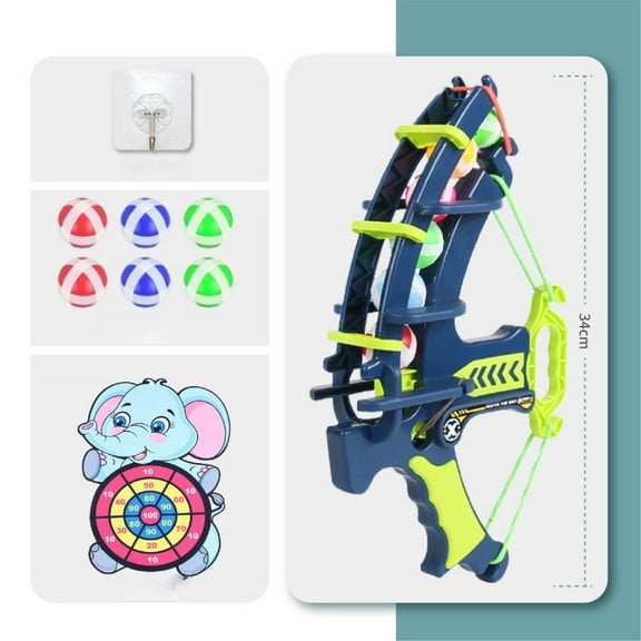 18" Dart Board for Kids with 6 Velcro Sticky Balls, Bouncing Sticky Balls，Indoor & Outdoor Sport Fun Party