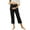 Black, variant on Maternity Yoga Waistband Pants - Solid Color, Functional Pockets, Hand/Machine Washable, Ideal for Daily/Running, Size S-XXL