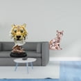 thumbnail image 2 of Escultura de cabeza de gato tigre, figura moderna de animal, arte artesanal, estatua decorativa para entrada, sala de estar, estantería, mesa, pasillo, 2 of 8