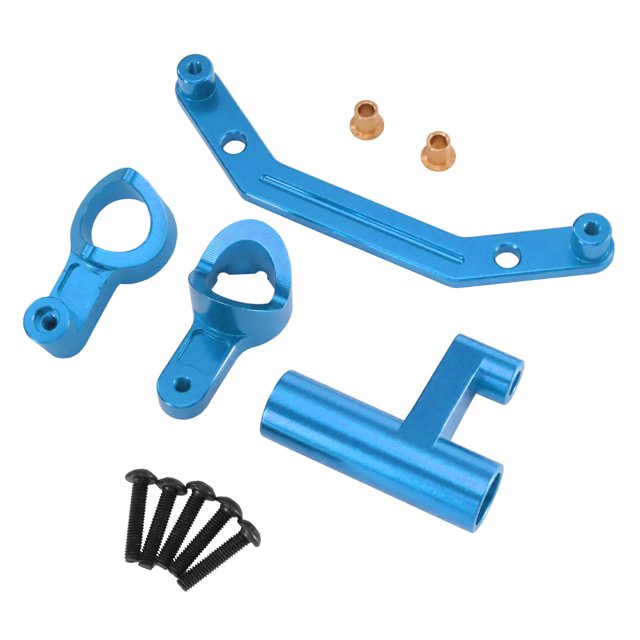 Accesorios de repuesto para conjunto de dirección de coche RC, mantenimiento, reparación ligera Azul
