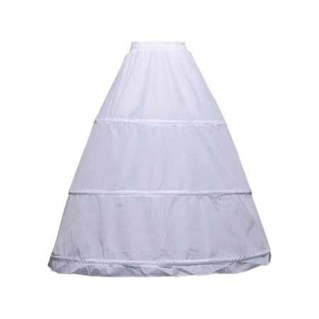 Women Crinoline Petticoat White Hoop Skirt Floor / Knee Length Ball Gown Slip Girls Underskirt for Wedding Bridal Dress
