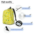 thumbnail image 5 of Balery Bright Lemons Vintage Canvas Backpack for Men and Women - Large Capacity, Durable Travel Laptop Bag for School, Work, Hiking, and Outdoor Activities, 5 of 7