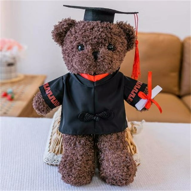 Aqestyerly Graduation Bear Stuffed Animal Plush Toy Class Of Gift With Cap Graduation Soft Toy Souvenir Gift HWRETIE