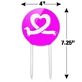 thumbnail image 2 of Acrylic Dachshund Wiener Dog Love Heart Cake Topper Party Decoration for Wedding Anniversary Birthday Graduation, 2 of 6