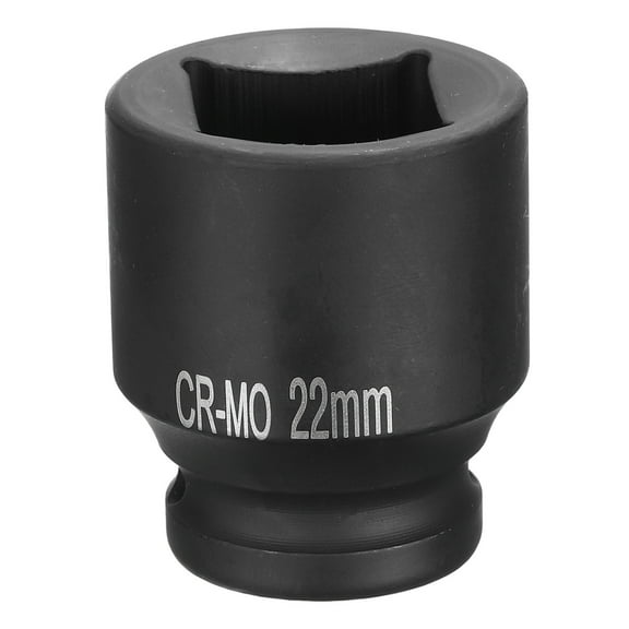 4 Point Square Socket 1/2" Drive 22mm Metric CR-MO Square Impact Wheel Socket
