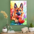 thumbnail image 3 of German Shepherd Dog Canvas Canvas – American Football Theme Dog Art for Wall, German Shepherd Dog Playing American Football Wall Art, Dog Lover Canvas Decor, 3 of 5